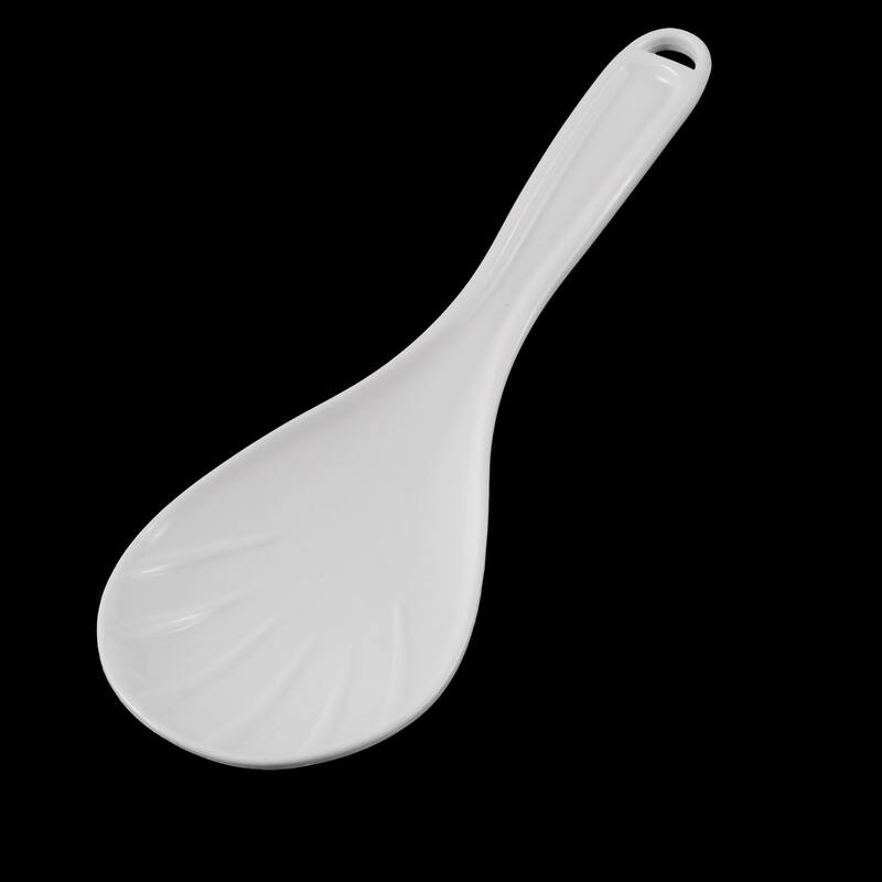 Plastic Meal Kitchenware Padele Rice Scoop White - 7.7'' x 2.8'' x 0.8'' (L*W*T))
