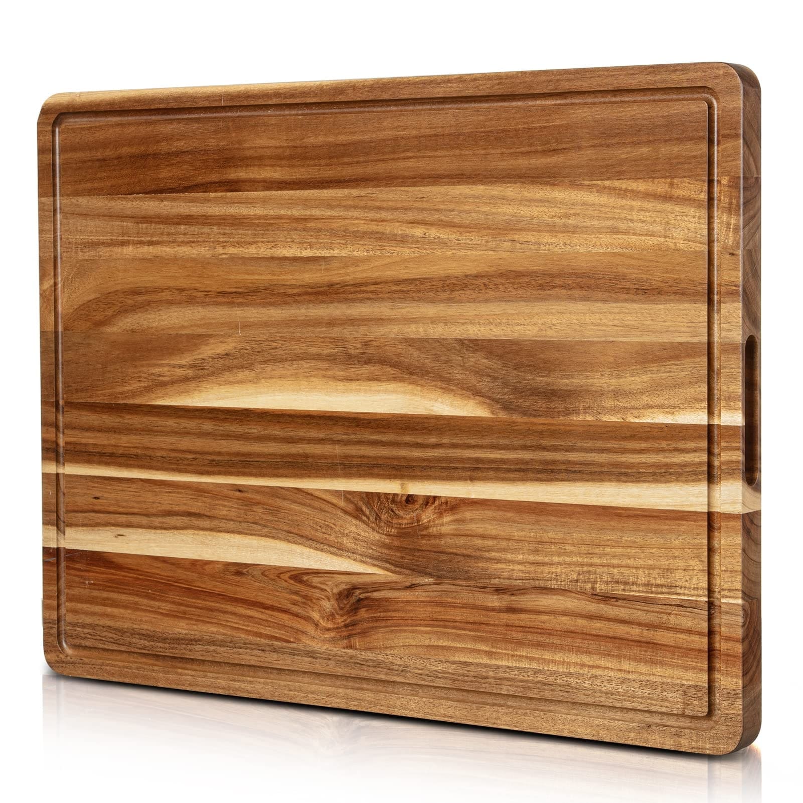 Premium Large Acacia Wood Cutting Board for Kitchen. 1.5in Extra Thick  Chopping Board