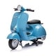 preview thumbnail 11 of 18, 12V Kids' Vespa Electric Ride-On Scooter Blue - Assembly Required