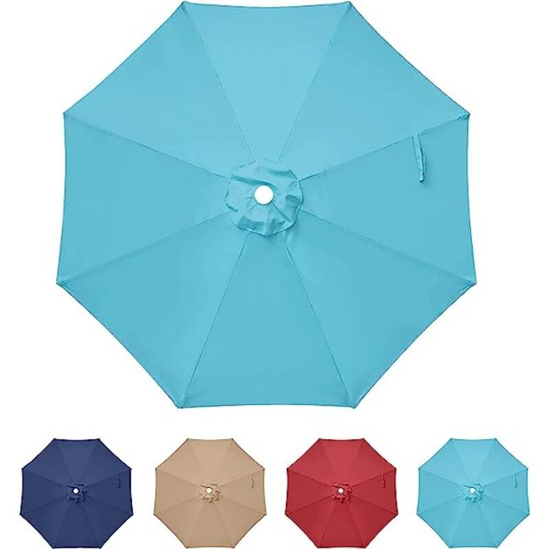 9ft.Patio Umbrella Replacement Canopy, Outdoor Table & Market & Yard Umbrella Replacement Top Cover (No stand and base)