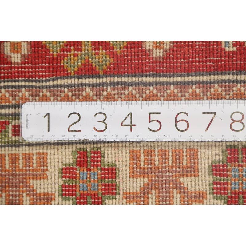 Kazak Oriental Accent Rug Handmade Red Wool Carpet - 2'7"x 4'2"