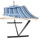 preview thumbnail 27 of 71, Sunnydaze Rope Hammock with 12-Foot Stand, Hammock Pad & Pillow