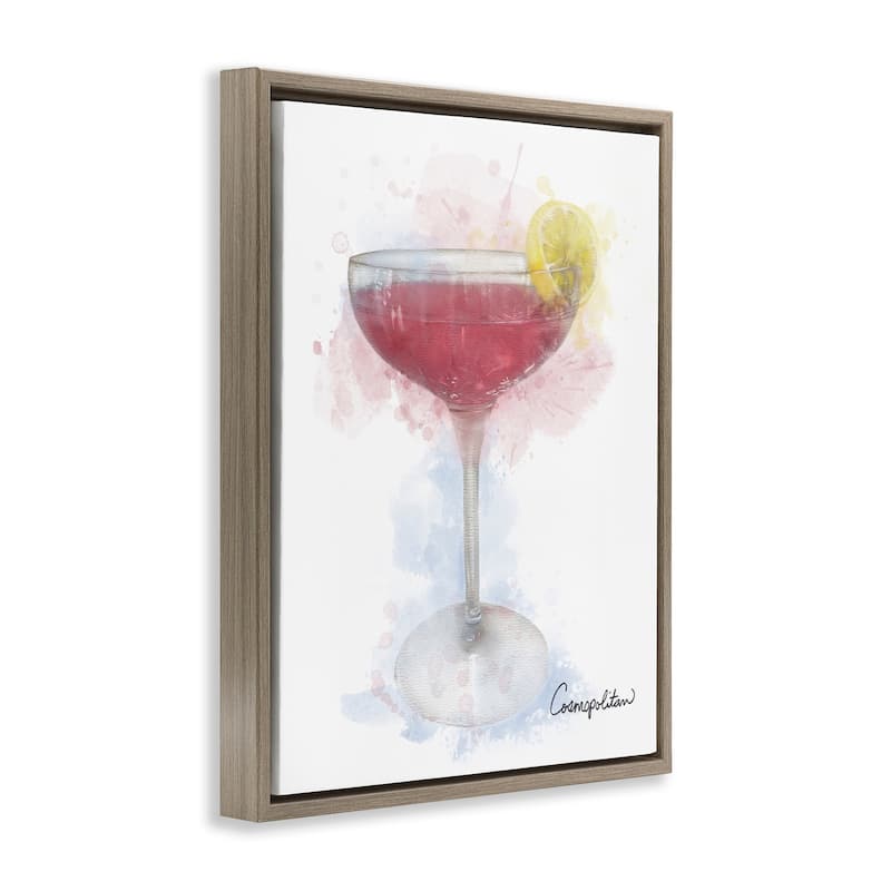 Stupell Soft Faded Cosmopolitan Framed Floater Canvas Wall Art Design By Matthew Piotrowicz
