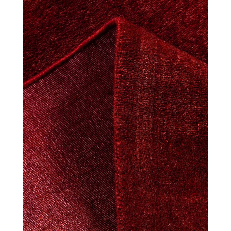 Overdyed, One-of-a-Kind Hand-Knotted Area Rug - Rust - 2' 6" x 9' 4"