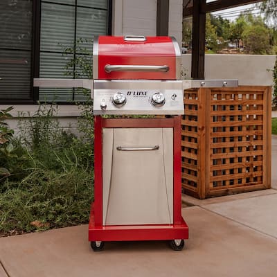 Nexgrill Deluxe 2-Burner Propane Gas Grill with Foldable Side Tables