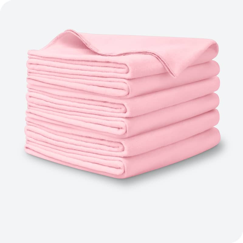 Bare Home 6 Pack Cotton Flannel Receiving Blanket - N/A