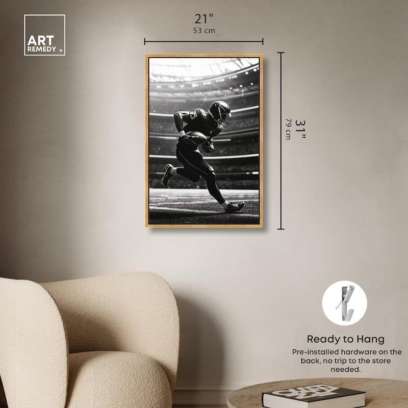 Football Stadium Canvas by Art Remedy