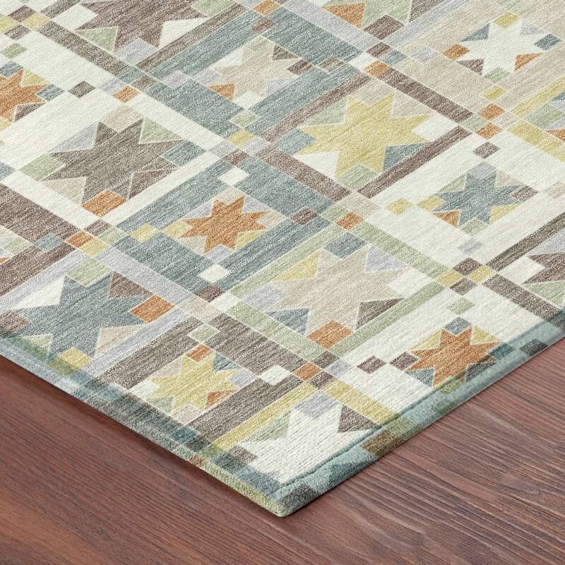 Machine Washable Indoor/ Outdoor Global Goddard Chantille Rug