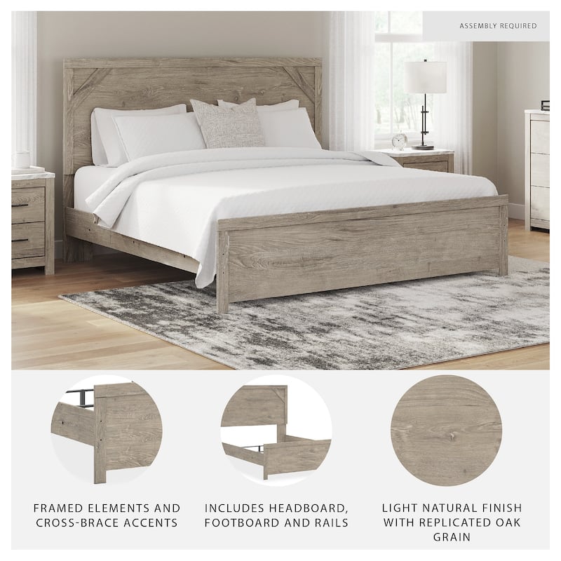 Senniberg Light Brown Panel Bed