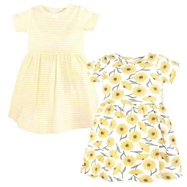 slide 1 of 1, Hudson Baby Girls Cotton Dresses, Daisy, 2T 2T - Daisy