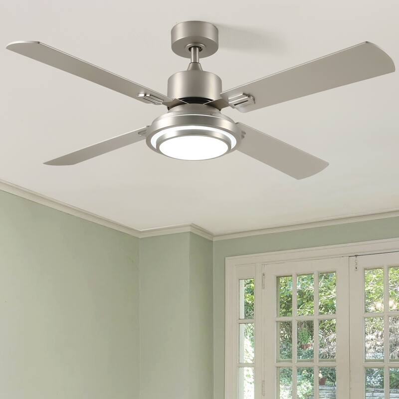 52'' Modern Ceiling Fans with Light, Ceiling Fan with Lights Remote Control - 52"