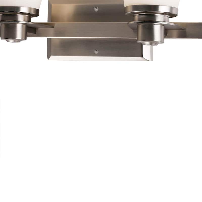 2 Light Vanity Lighting in Brushed Nickel LED integrated