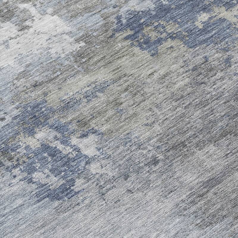 Machine Washable Indoor/ Outdoor Modern Contemporary Chantille Rug