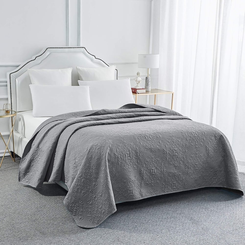 Sophia & William Bed Quilt Bedspread Coverlet - Reversible, Lightweight