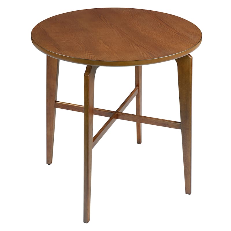 Christopher Knight Home - Bracken Retro Nordic Counter Height Bar Table with Solid Wood Legs & Cross-Reinforced Beams