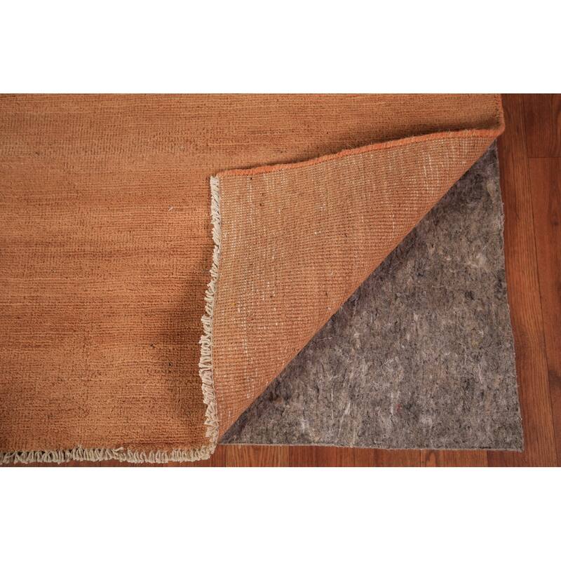 Modern Gabbeh Area Rug Hand-Knotted Contemporary Wool Carpet - 6'6" x 9'7"