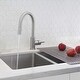 preview thumbnail 27 of 49, STYLISH Kitchen Sink Faucet Single Handle Pull Down Dual Mode in Stainless Steel - Faucet Height: 14 1/8" | Spout Height: 6 3/4"
