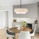 preview thumbnail 8 of 30, GetLedel 20" 4-Light Hand-woven Rope Drum Semi-flush Mount Chandelier