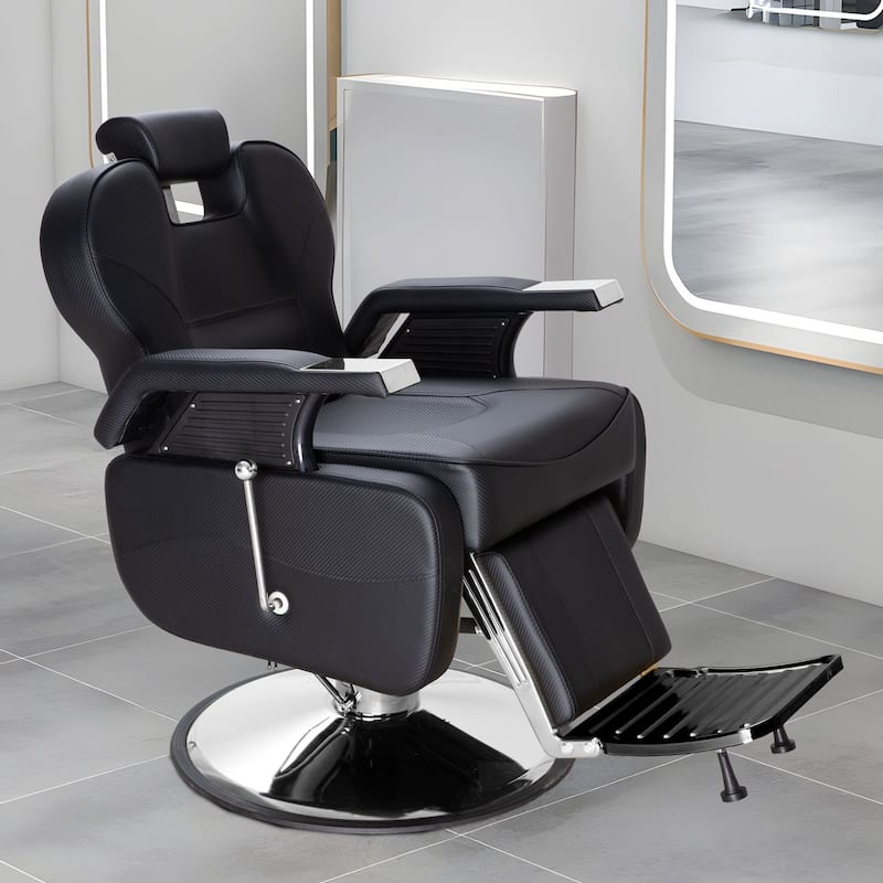 Upgrated Hydraulic Reclining Barber Chair Salon Chairs for Hair Stylist