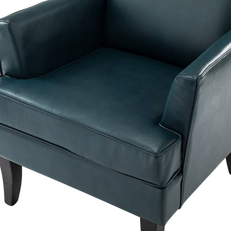 Nileus Modern Classic Polyester Accent Chair with Solid Wooden Legs Set of 2 by HULALA HOME