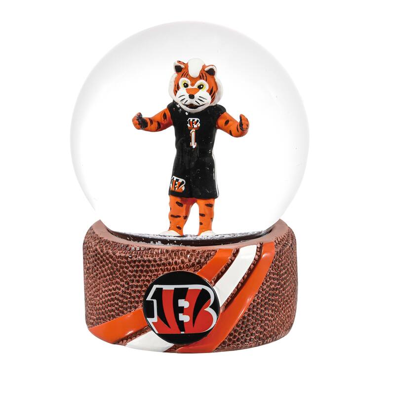 Cincinnati Bengals 5 in. Multicolor Glass Tabletop Snow Globe