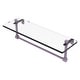 preview thumbnail 30 of 55, Allied Brass 16 Inch Glass Vanity Shelf with Integrated Towel Bar 16 - Lavender