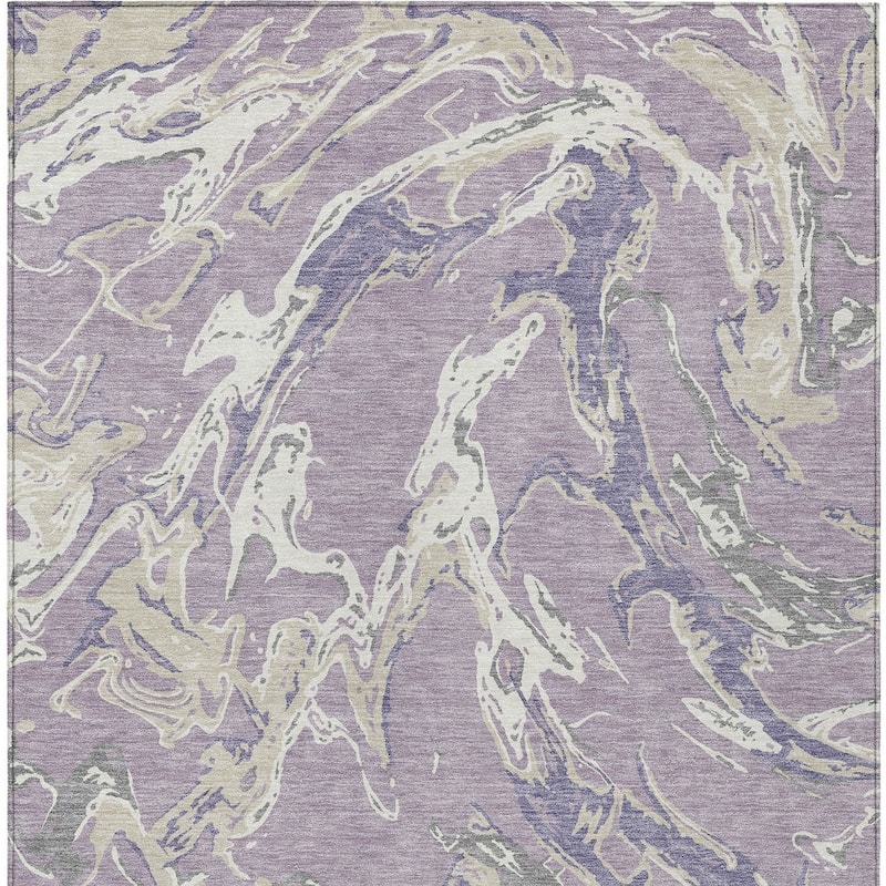 HomeRoots Abstract Transitional Rectangle Outdoor Rug