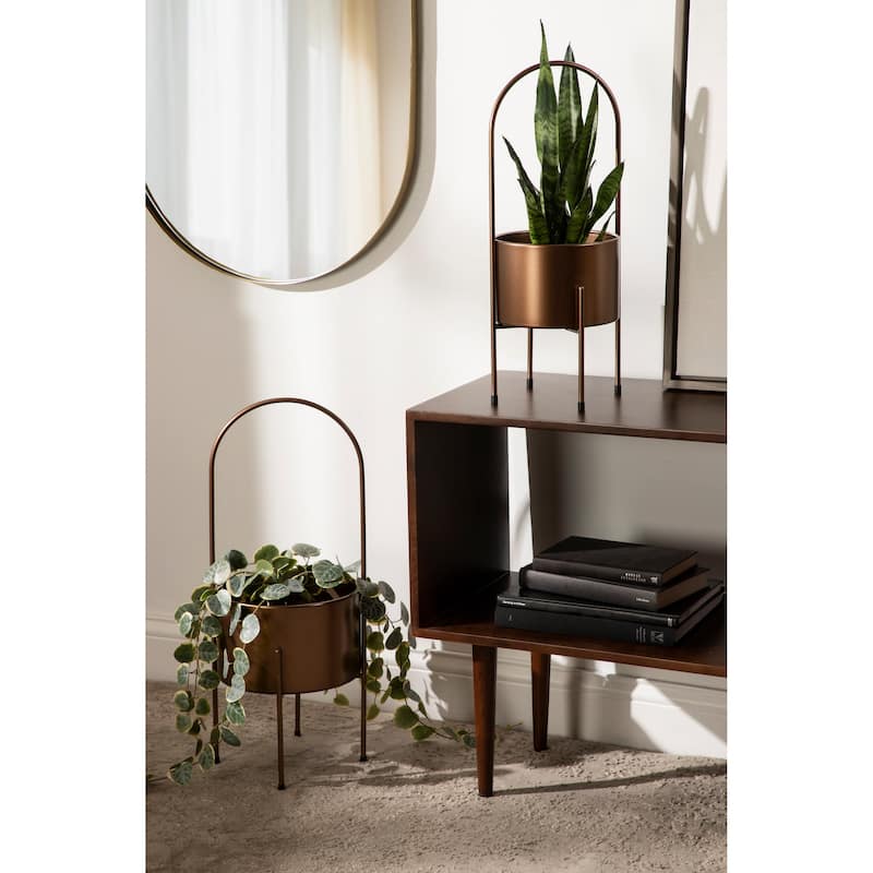 Kate and Laurel Peeto Freestanding Planter Set - 2 Piece