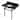 Kingston Brass Templeton 36-Inch Black Granite Console Sink with Brass Legs