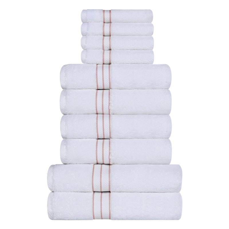 Turkish Cotton 10 Piece Absorbent Heavyweight Towel Set by Superior
