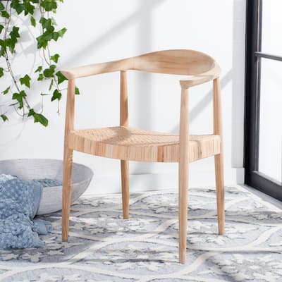 SAFAVIEH Sijo Rattan Peel Accent Chair - 24.8" W x 18.9" L x 30.7" H