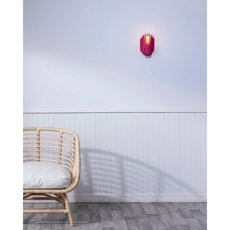 Ceramic Deco Rectangle Wall Sconce