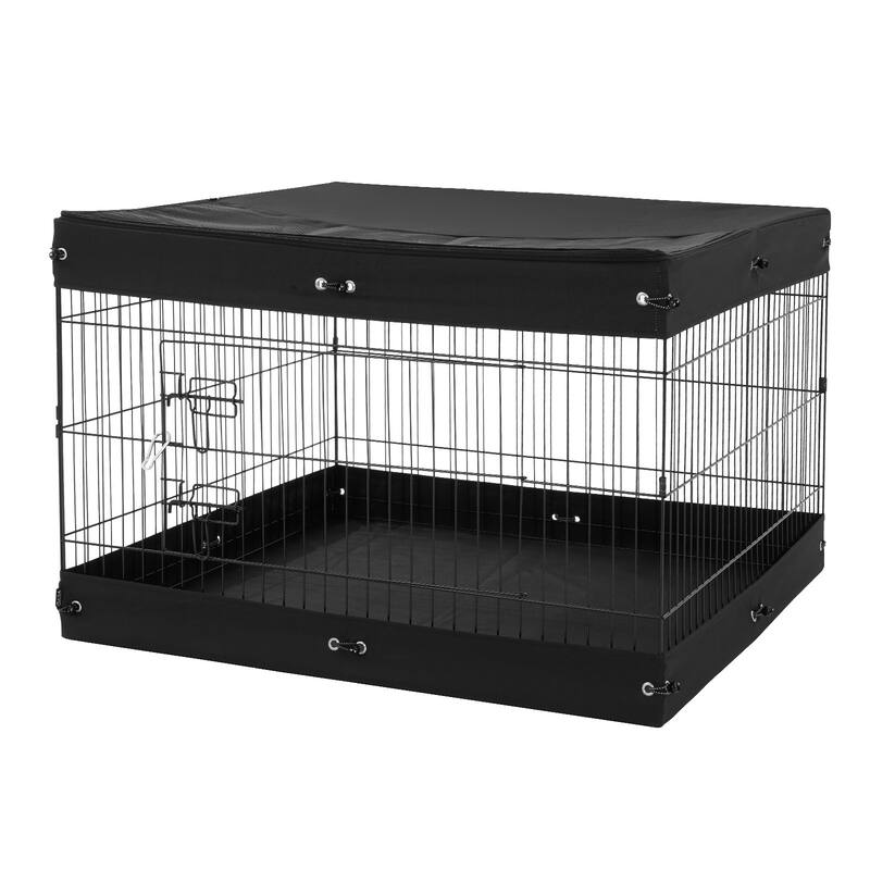 Foldable Dog Playpen with Bottom Mat 36x36 Inch for Small Pets
