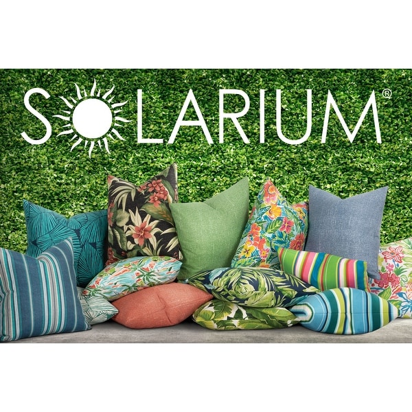 Siscovers Pure Paradise Noir Solarium Indoor Outdoor Throw Pillow 16 x16