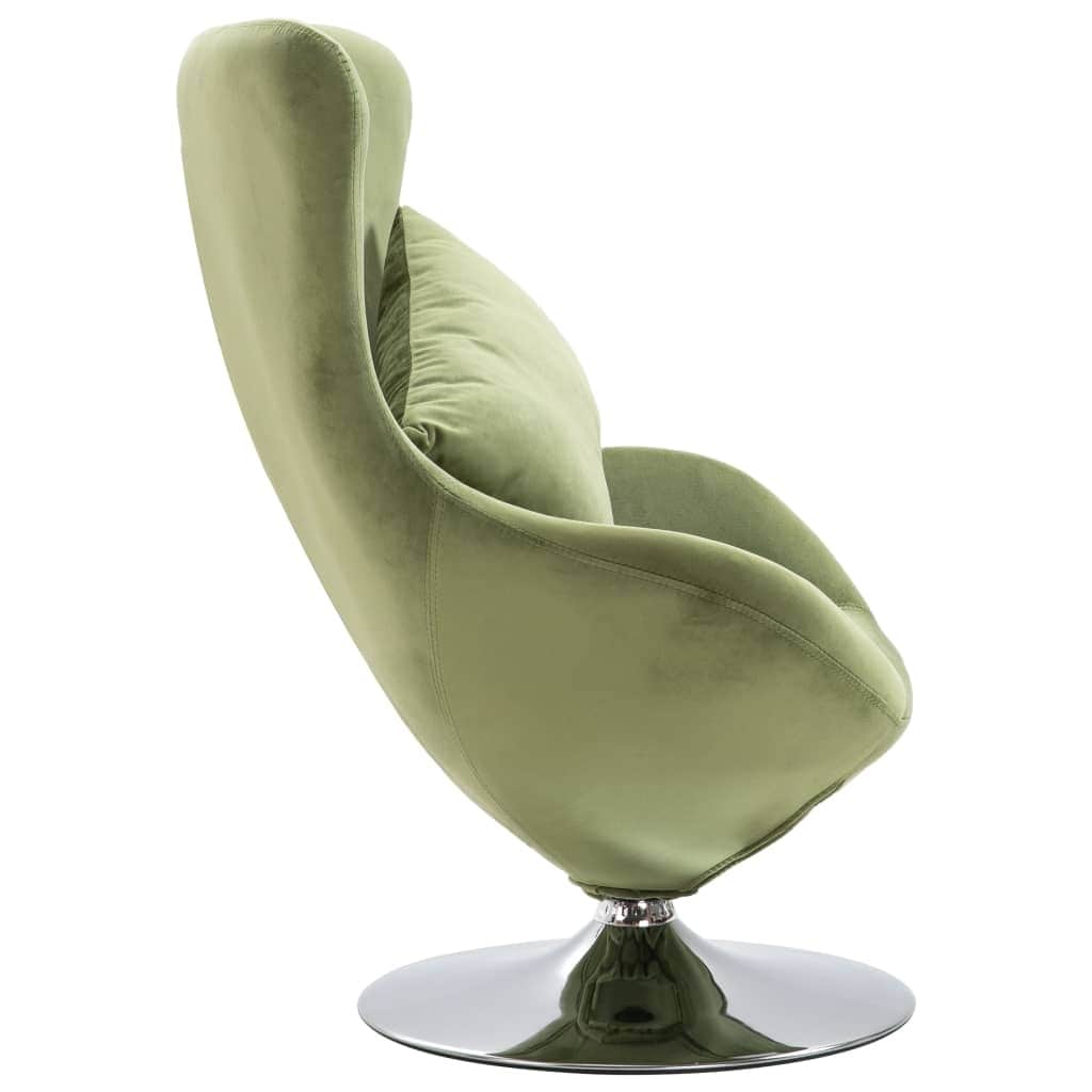 Vidaxl swivel egg chair shop with cushion velvet