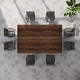 preview thumbnail 12 of 65, 6.5FT Conference Meeting Seminar Business Table Set for 8-12 Person (Set of 2)