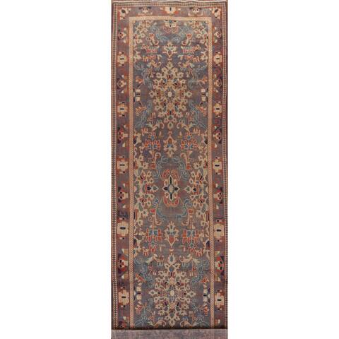 Vintage Sarouk Persian Staircase Runner Rug Hand-knotted Wool Carpet - 3'9" x 13'11"