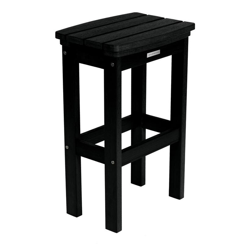 Lehigh Eco-friendly Outdoor Bar Height Stool - Black