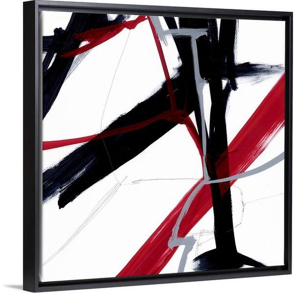 slide 2 of 7, "Patriotica" Black Float Frame Canvas Art