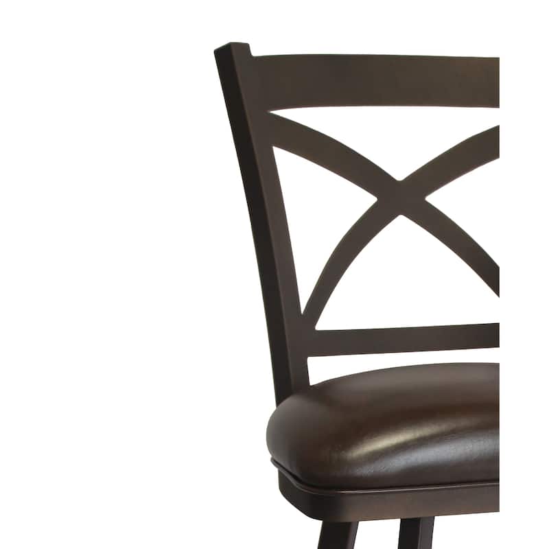 Tempo Furniture Edison Swivel 26" Counterstool/30" Barstool by Furnish Theory