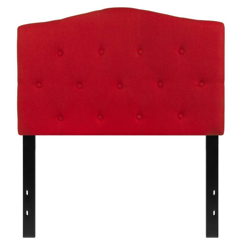 Arched Button Tufted Upholstered Headboard