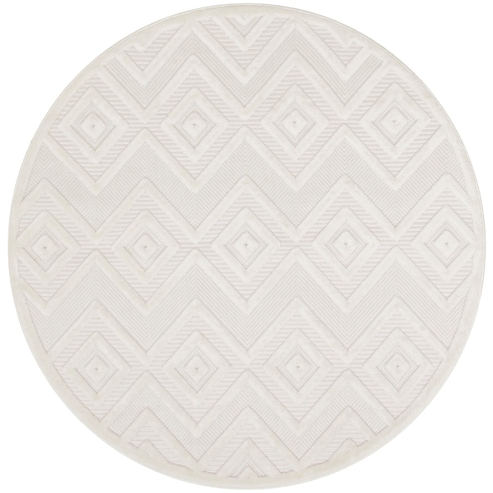 Nourison Versatile Indoor/Outdoor Geometric Flatweave Area Rug