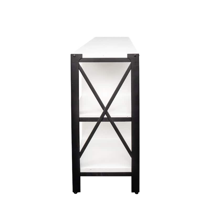 Farmhouse Style 70.87" TV Stand with Open Storage Design for TVs Up to 70"