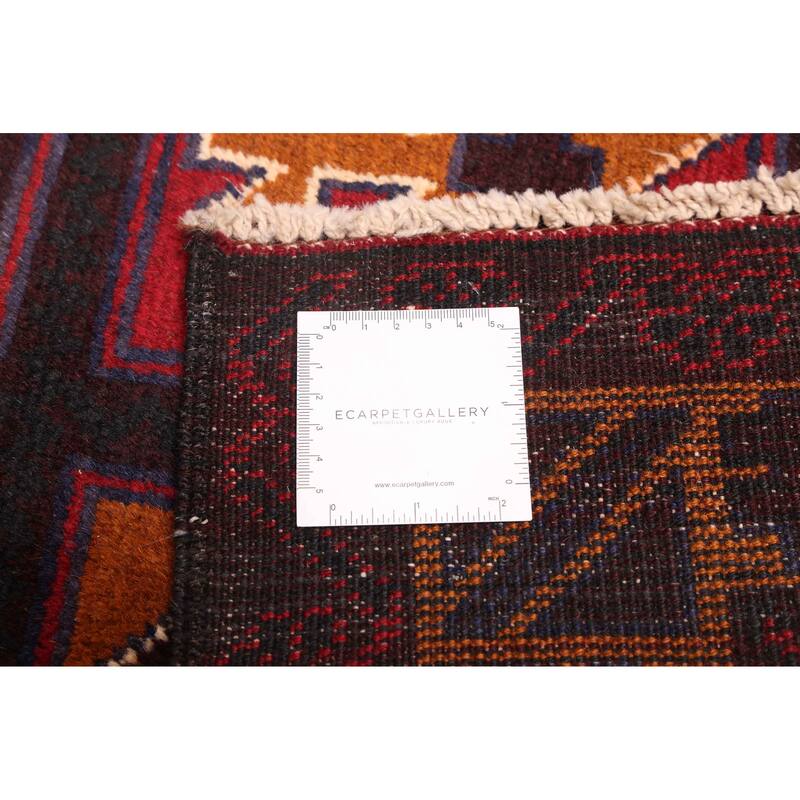ECARPETGALLERY Hand-knotted Teimani Red Wool Rug - 3'5 x 6'2
