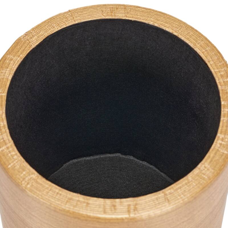 Tufted Boucle Ottoman Stool with Wooden Frame Accent Seat or Footrest