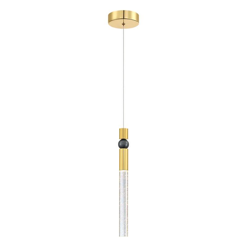 1-Light Crystal Bubble Pendant Light Fixture, Kitchen Hanging Pendant Light