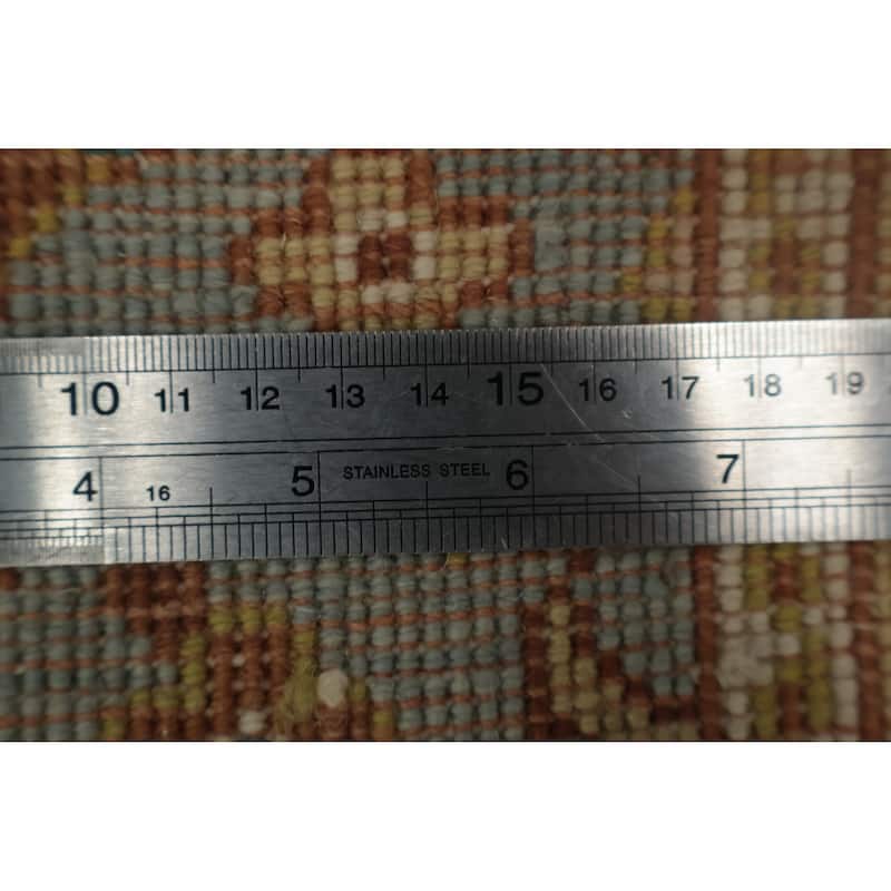 Hand Knotted Oriental 100% Wool Carpet Traditional Floral Navy Blue & Blues Ziegler Area Rug - 3' 2'' X 2' 0''