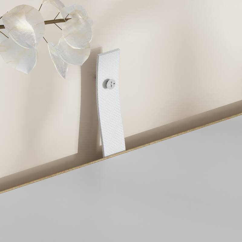 Sleek High Gloss White Eight-Drawer Dresser, Storage Unit Chest