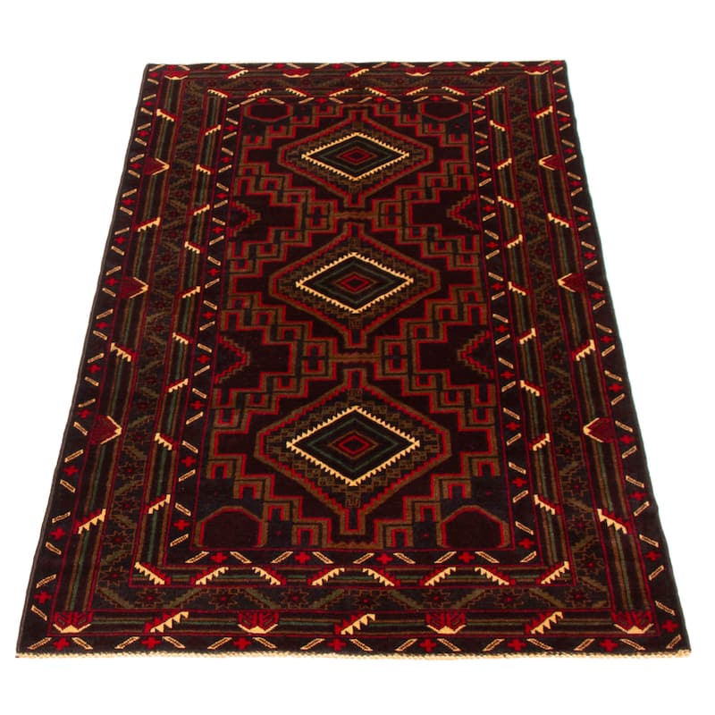 Teimani Brown Rug 3'7" x 6'9" - 3'7 x 6'9