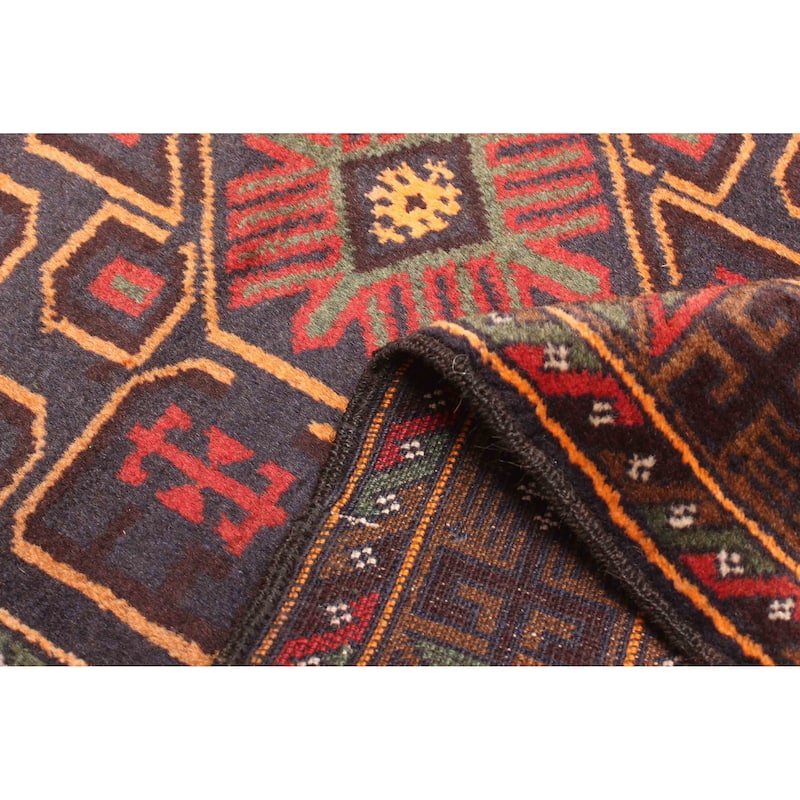 ECARPETGALLERY Hand-knotted Teimani Dark Grey Wool Rug - 2'8 x 4'8